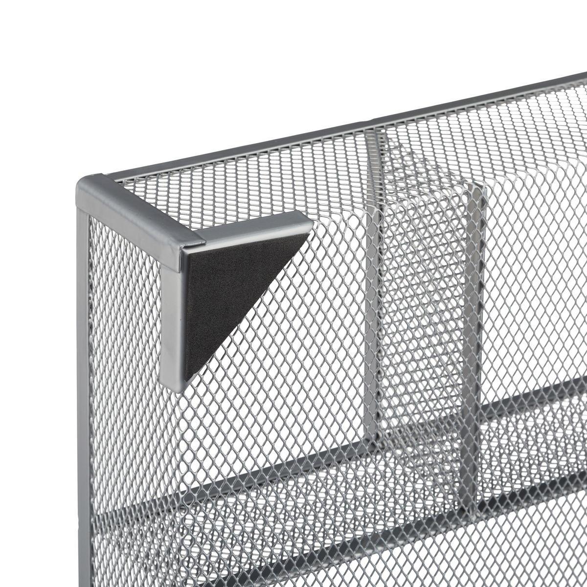 SCHREIBTISCHORGANIZER - Silberfarben, Metall (30/38/6cm) - Relaxdays
