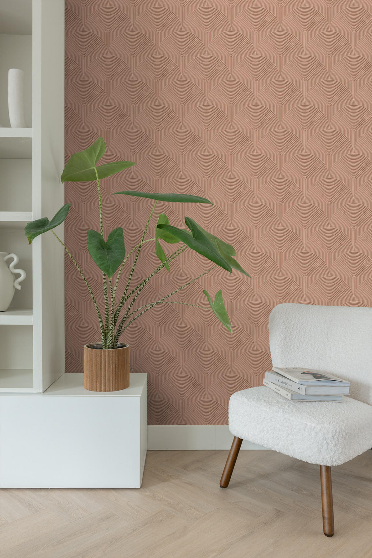 TAPETE 3D Muster 50 x 900 cm - Pink, Papier (50/900cm) - ESTAhome