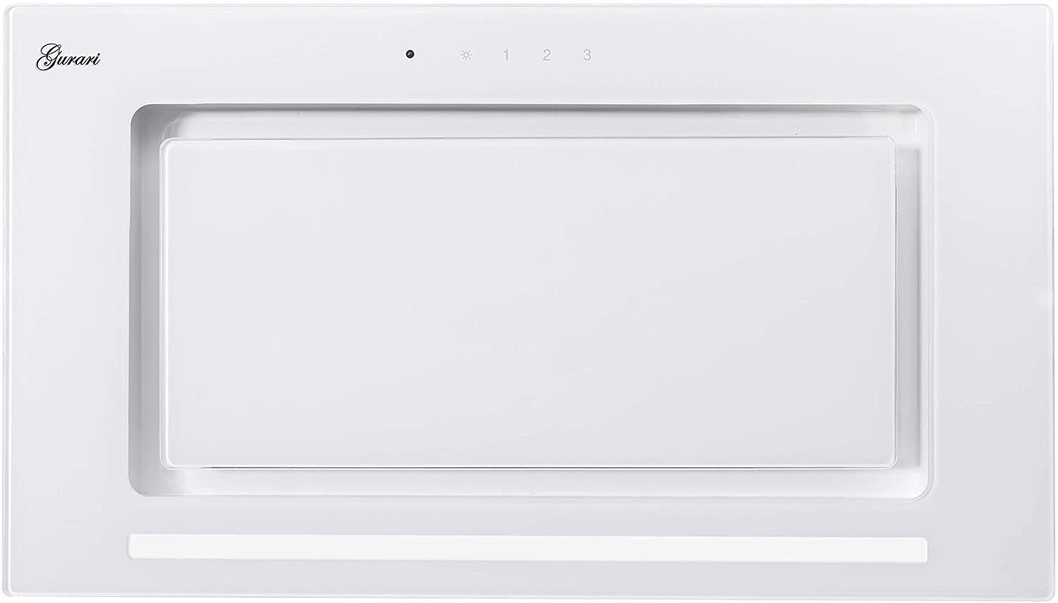 DUNSTABZUGSHAUBE GCH E 217 WH 70 PRIME+ Umluftset, 70 cm Weiß Glas - Weiß, Glas/Metall (70/29.5/23.5cm) - Gurari