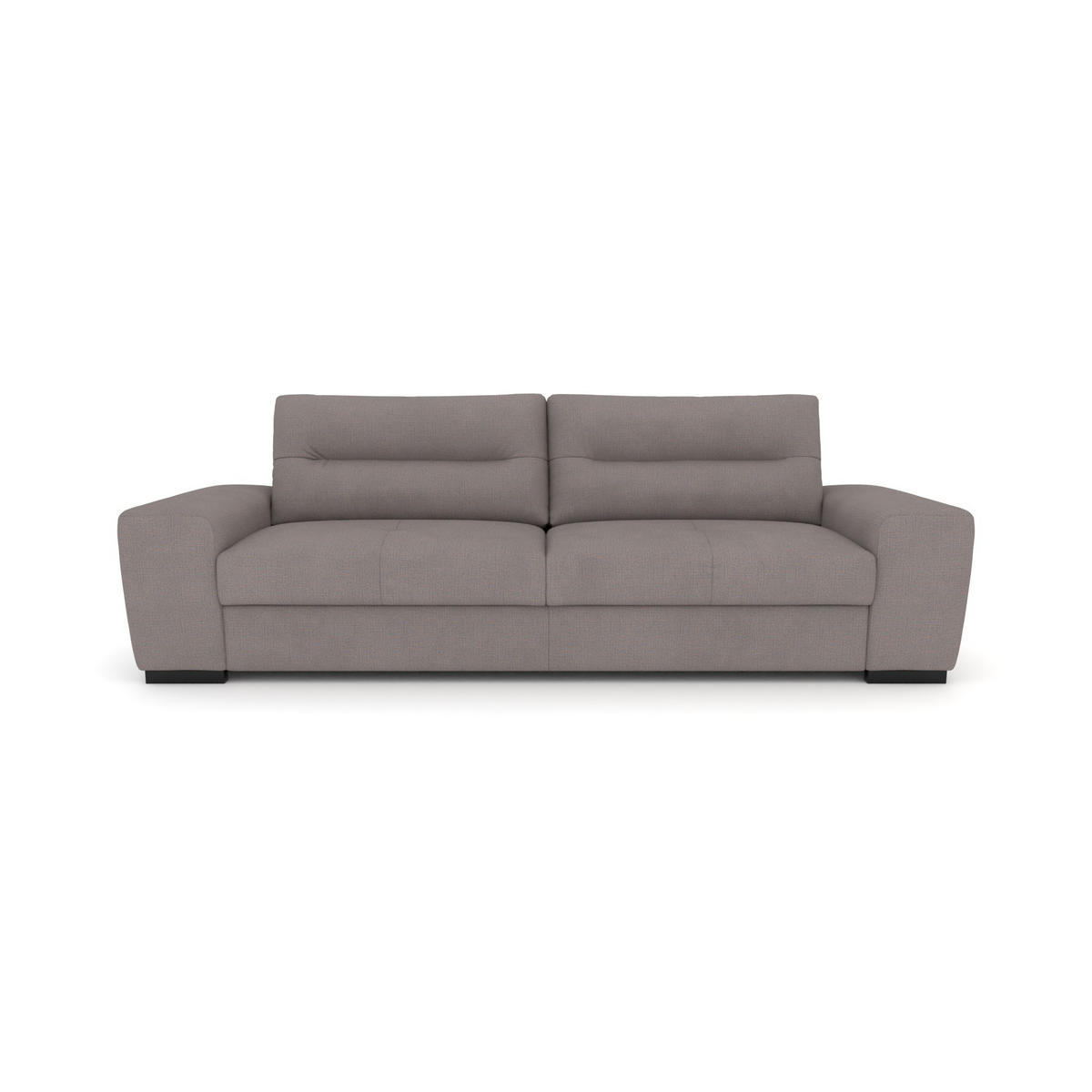 3-SITZER Carlisle Chenille Braun 274/97/93 cm - Graubraun, Kunststoff/Textil (274/93/97cm) - foamnova