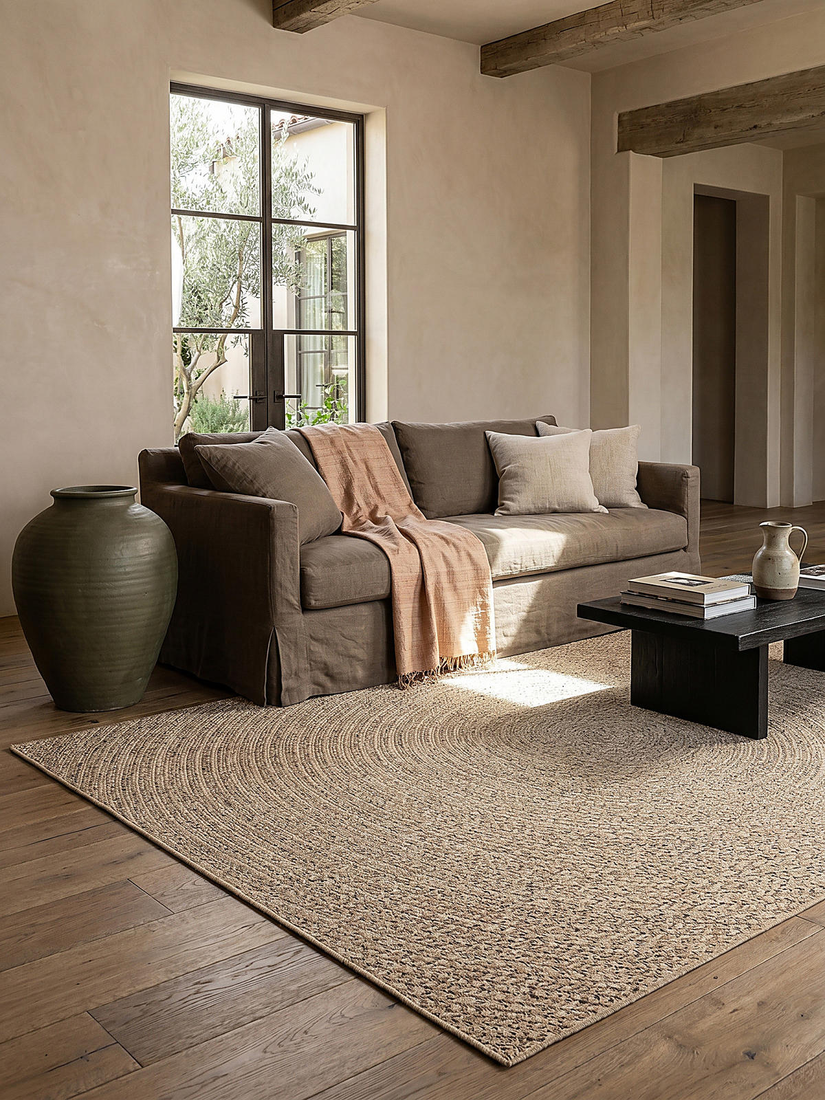 FLACHWEBTEPPICH Berber CORDEV Polypropylen Natur 160 x 230 cm - Beige, Textil (160/230cm) - KADIMA DESIGN