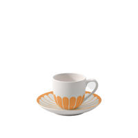 ESPRESSOTASSE MIT UNTERTASSE Fleur Couleur Soleil 70 ml - Gelb, Keramik (11.7/8/11.7cm) - Villeroy & Boch