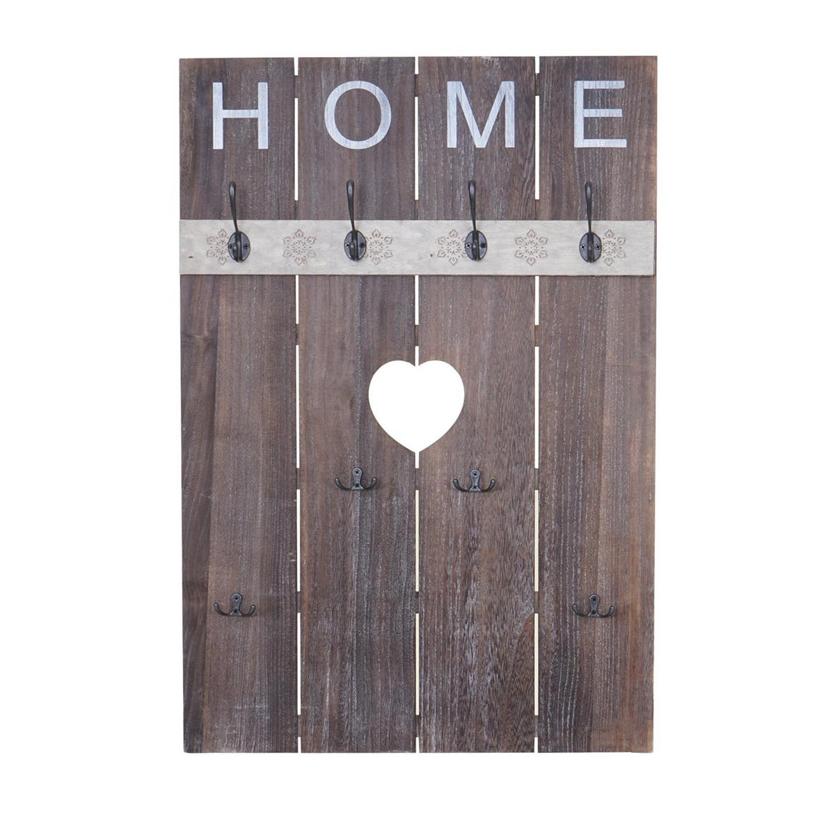 WANDGARDEROBE HOME SHABBY-LOOK Braun - Braun, Holz (60/91/8cm) - MCW