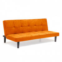 2-SITZER Sofabett Giada - Orange - Orange, Textil (179/76/91cm) - Pasmara
