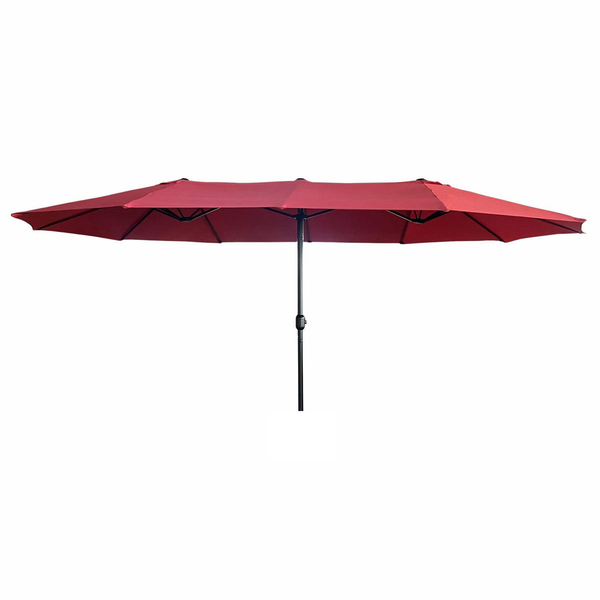 SONNENSCHRIM Rot 245/460 cm - Rot/Schwarz, Metall (460/270cm) - Akord