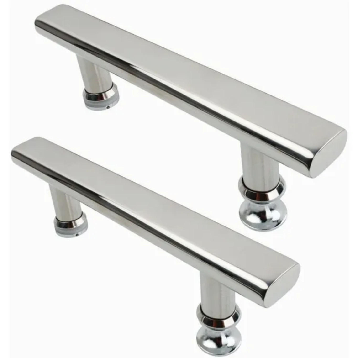 MÖBELGRIFF 2er-Set 145 mm Edelstahl - Silberfarben, Metall (2/15/2.1cm)