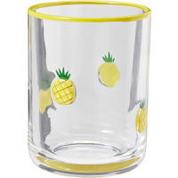 GLAS Ananas gelb 8.5/8.5/11 cm Glas - Gelb, Glas (0.35L) - Mondex