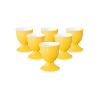 EIERBECHER Liberty Pure Colors Yellow Glow ø 4,9 cm 6er Set - Gelb, Keramik (4.9/6.4/4.9cm) - Seltmann Weiden