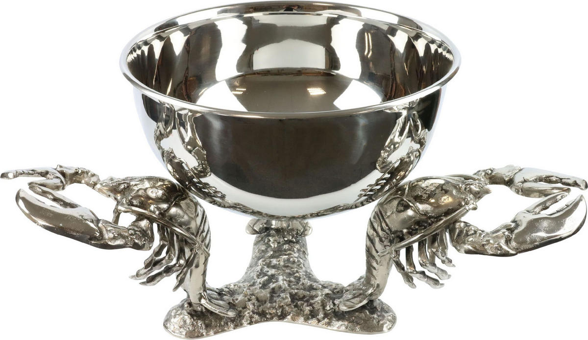 DEKOSCHALE Lobster - Silberfarben, Metall (65/35cm) - FURNARO