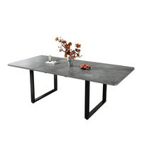 ESSTISCH mit 3 Längen,140/180/220*90cm,Grau - Grau, Holz (220/90/75cm) - KOMHTOM