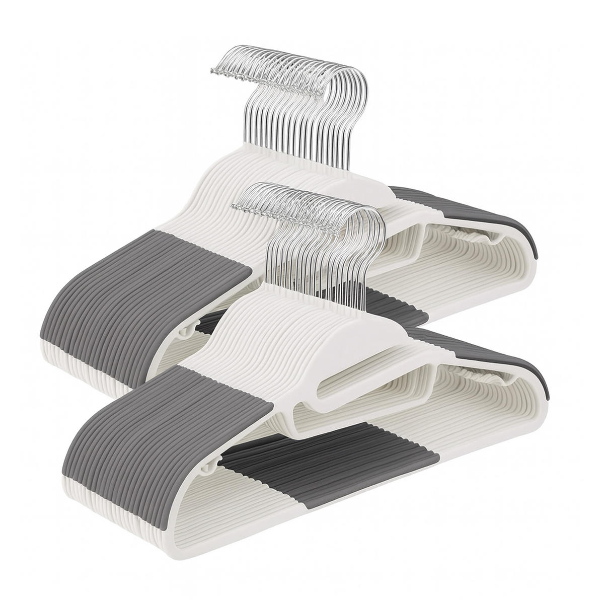 VEŠIAK na šaty - biela, kov/plast (0.5cm) - Relaxdays