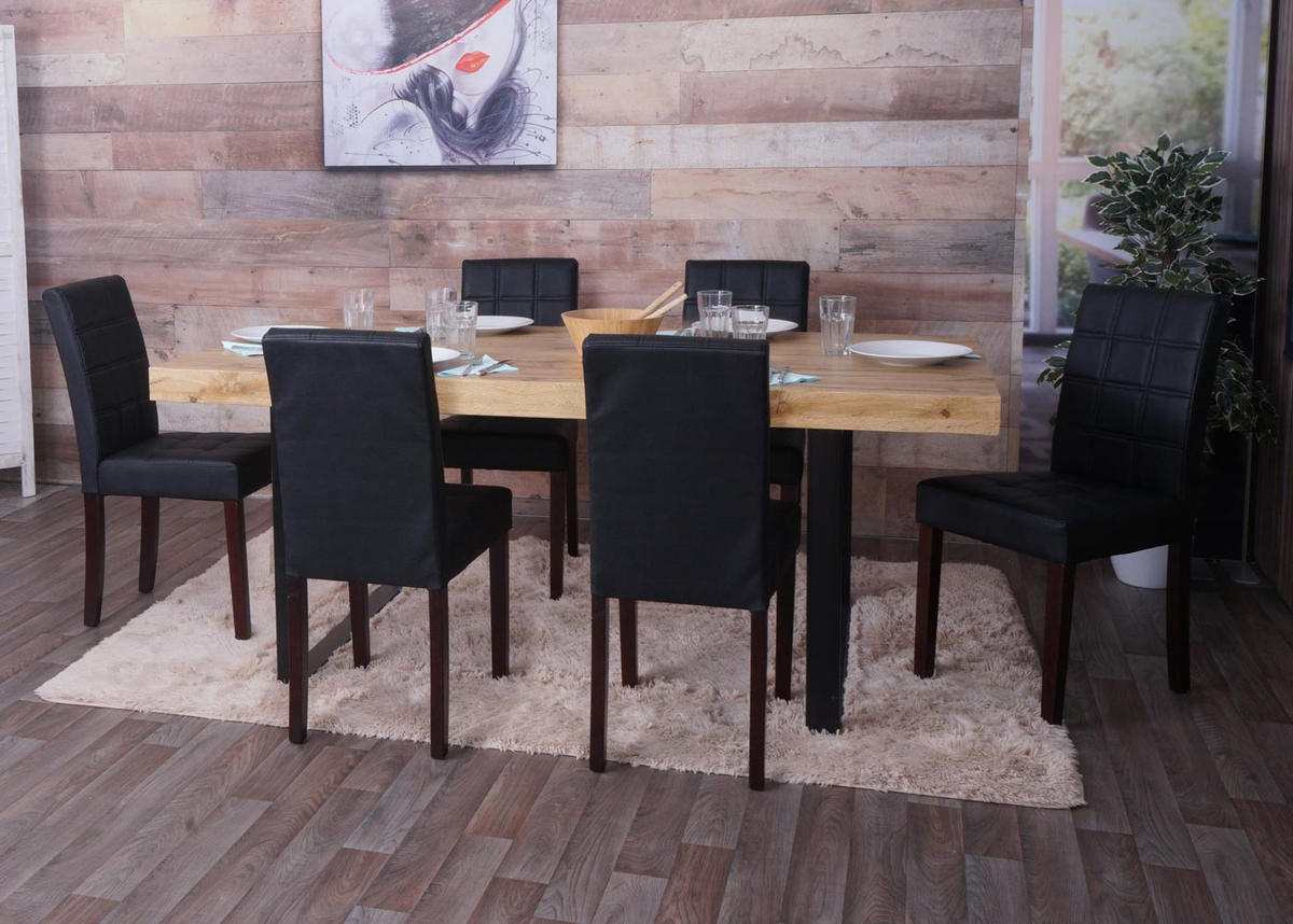 ESSZIMMERSTUHL O65C Schwarz - Schwarz, Textil (42/91/53cm) - MCW