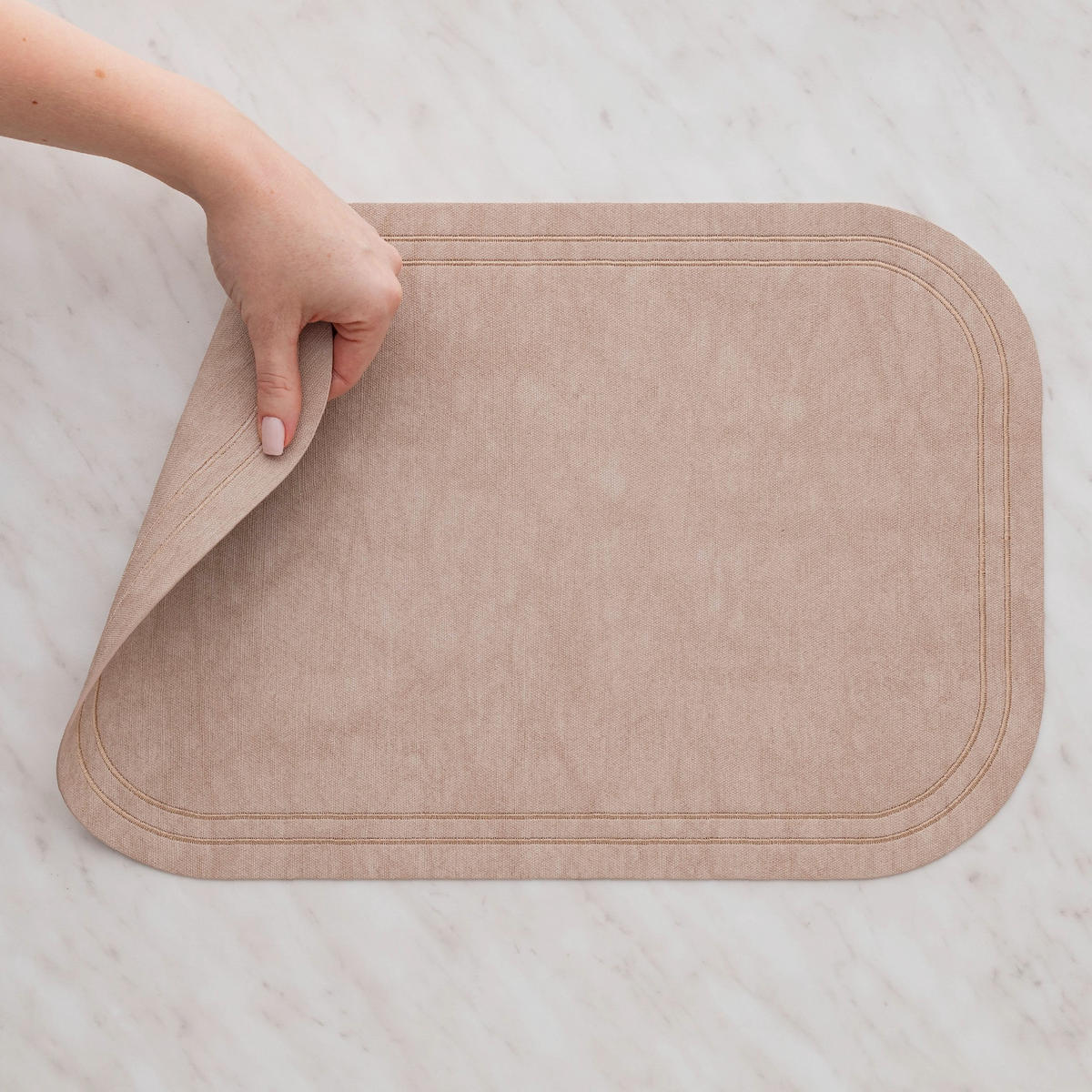 DEKORATIVES TISCHSET Ritera - Beige, Kunststoff (30/45/1cm) - home&you