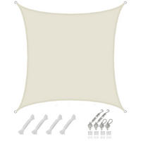SONNENSEGEL Wasserdicht 400 cm Beige - Beige, Kunststoff (400/400cm) - Amanka