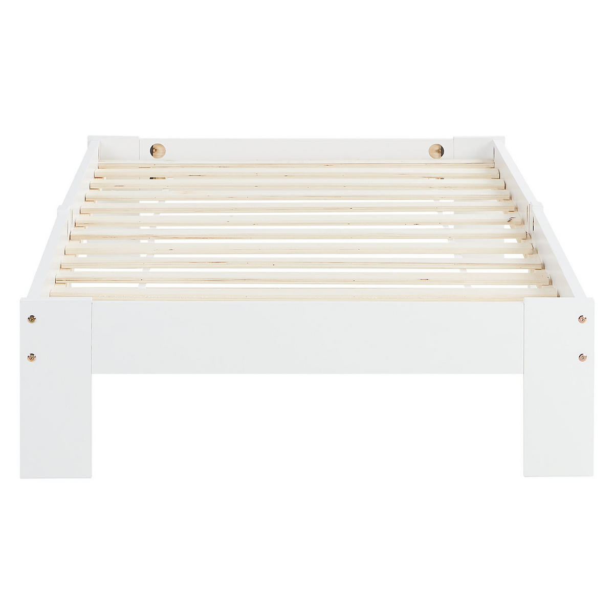 HOLZBETT 90/200 cm weiß - Weiß, Holz (90/200cm) - Homestyle4u