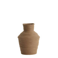 VASE Greccio Braun Ø15/20,5 cm - Braun, Keramik (20.5cm) - Light & Living