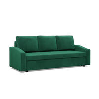 SOFA 3-SITZER MIT SCHLAFFUNKTION NEO, Dunkelgrün - Dunkelgrün, Textil (220/92/92cm) - Mebligo
