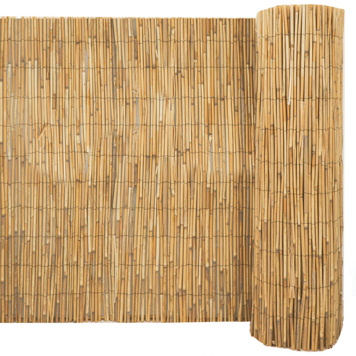 BALKON-SICHTSCHUTZ Schilf, 120/300 cm, braun - Braun, Naturmaterialien (300/120cm) - urfence