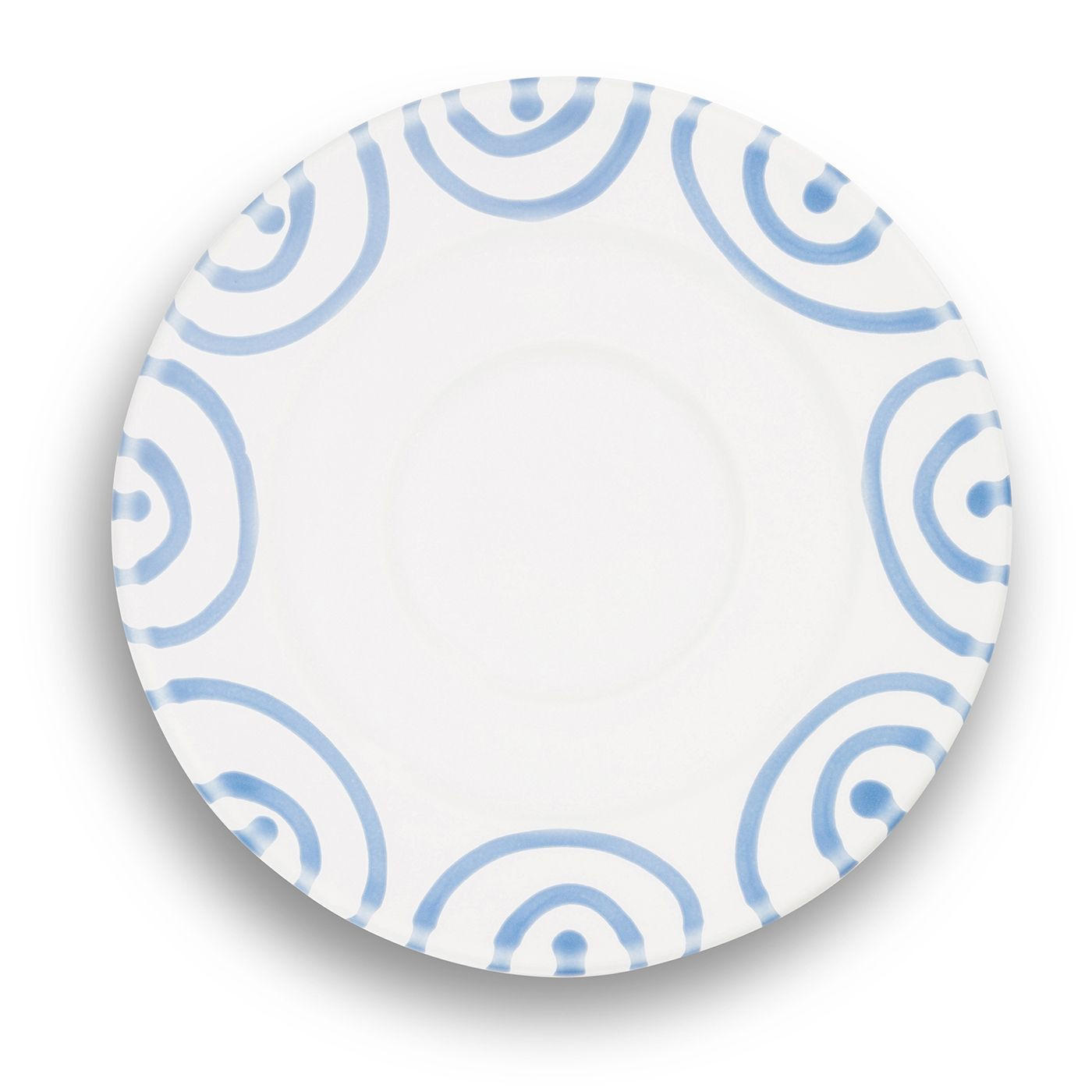 TELLER Geflammt - Weiß, Keramik (16cm) - Gmundner Keramik