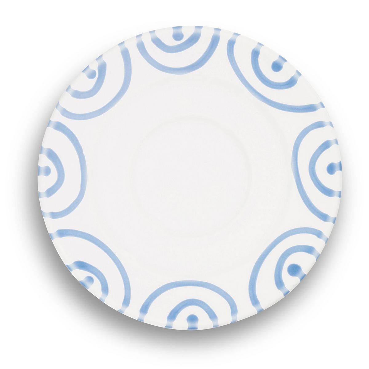 TELLER Geflammt - Weiß, Keramik (16cm) - Gmundner Keramik