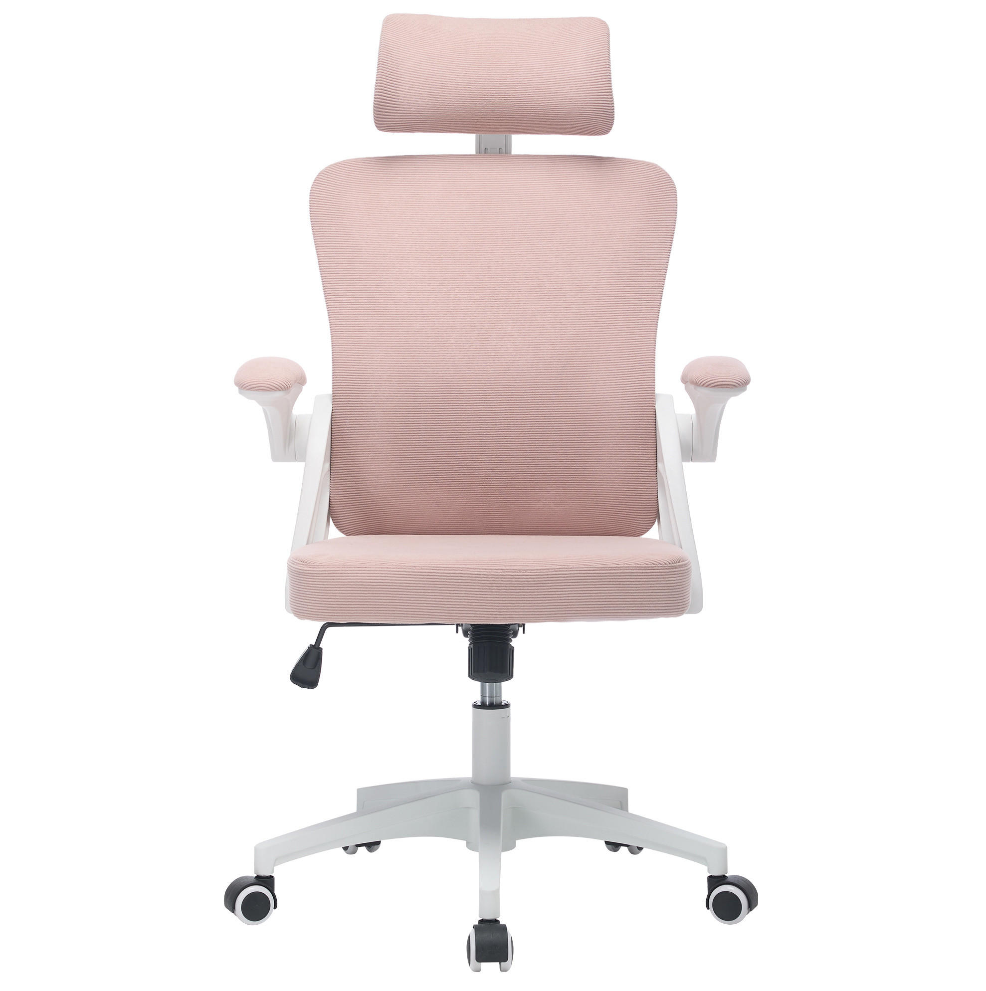 BÜROSTUHL mit Netzrücken höhenverstellbar Pink - Pink, Kunststoff (65/108/58cm) - Meubliv