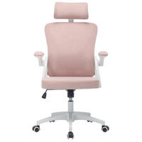 BÜROSTUHL mit Netzrücken höhenverstellbar Pink - Pink, Kunststoff (65/108/58cm) - Meubliv