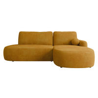ECKSOFA Loridu O, Seite: Rechts - Gelb/Schwarz, Holz/Kunststoff (274/174cm) - MIRJAN24