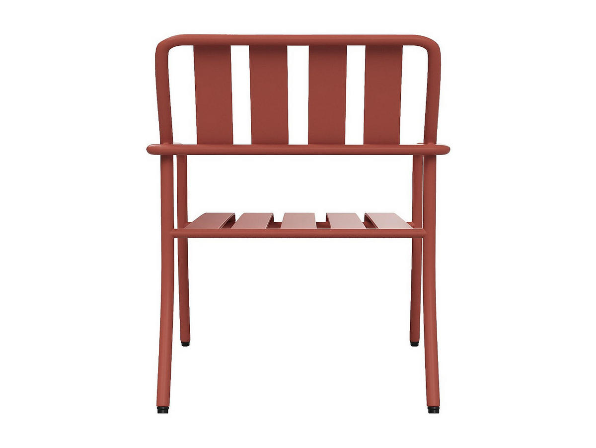 GARTENSESSEL - 2 Personen - metall - terracotta Birmos - Terracotta, Metall (64/76/71cm) - Vente-Unique