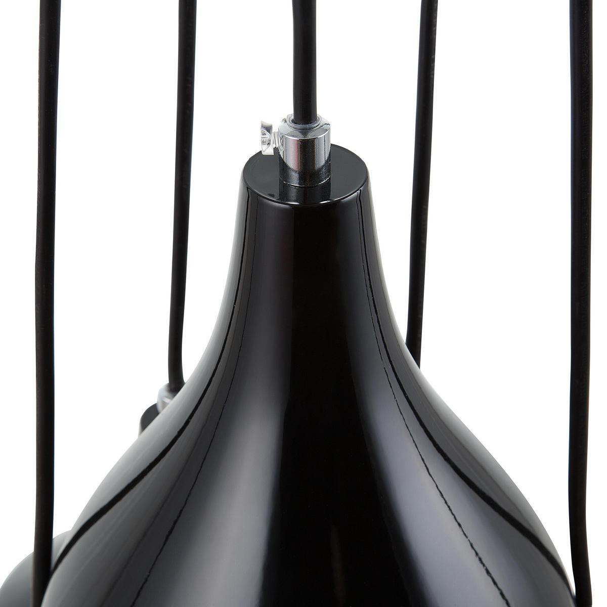 HÄNGELEUCHTE Savio 18/18/111 cm - Schwarz, Metall (18/18/111cm) - Beliani