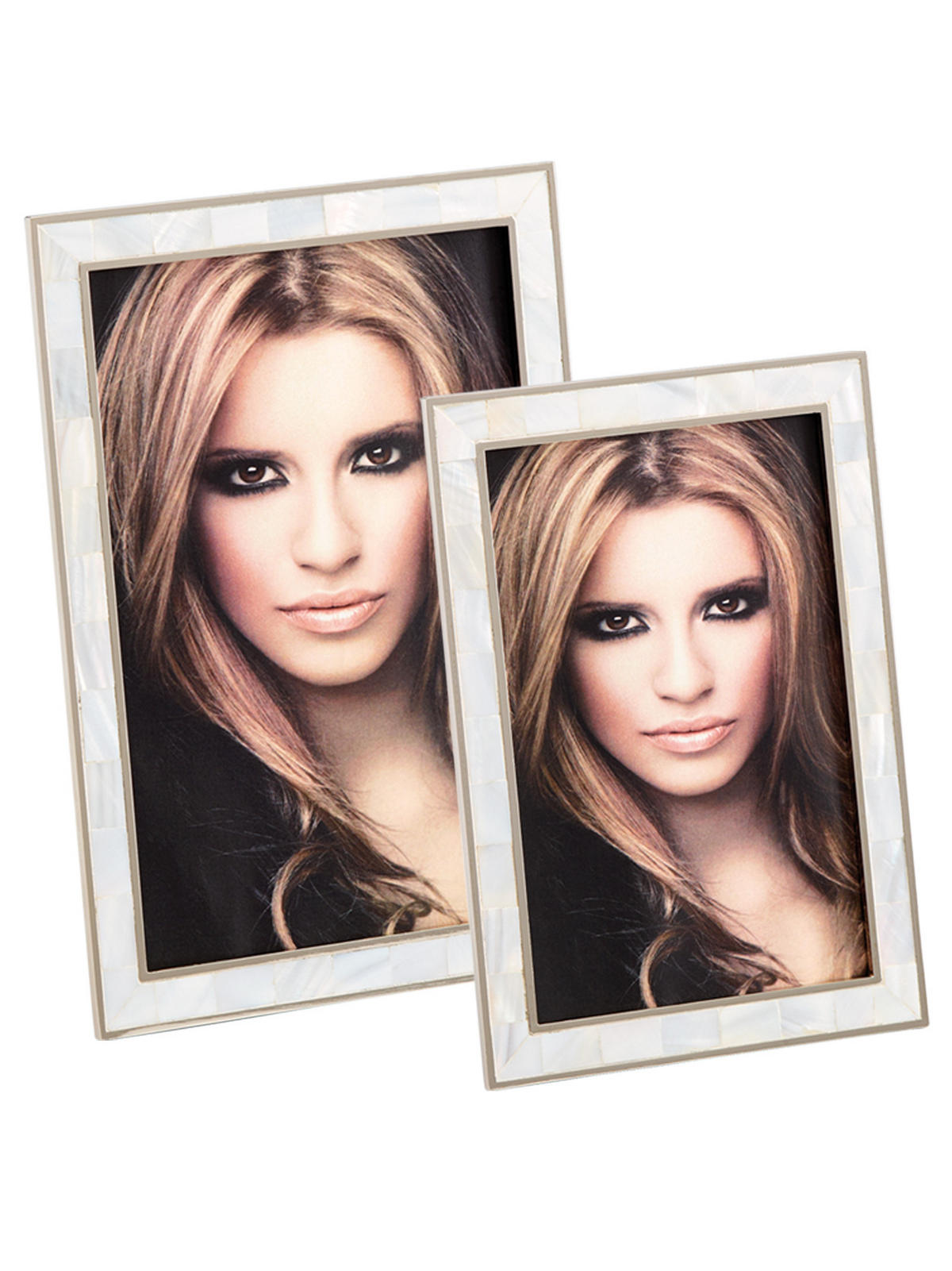 BILDERRAHMEN Jules Portraitr, 10x15 cm, perlmut - Perlmutt, Metall (11.9/16.9/1.8cm) - EMIX24