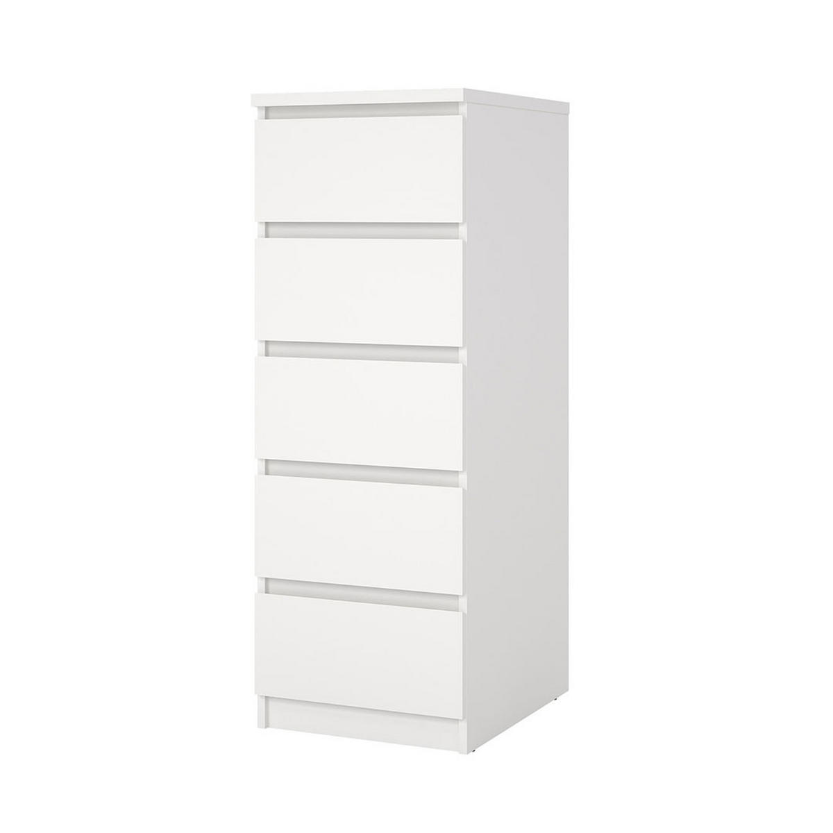 KOMMODE, Naia, Weiß, Holzwerkstoff, 41 x 50 x 112 cm - Weiß, Holzwerkstoff (41/112/50cm) - ebuy24