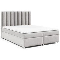 BOXBETT Trinity K-10 Bonellfederkern inkl. Topper - Silberfarben, Holz/Holzwerkstoff (160/200cm) - Best For Home