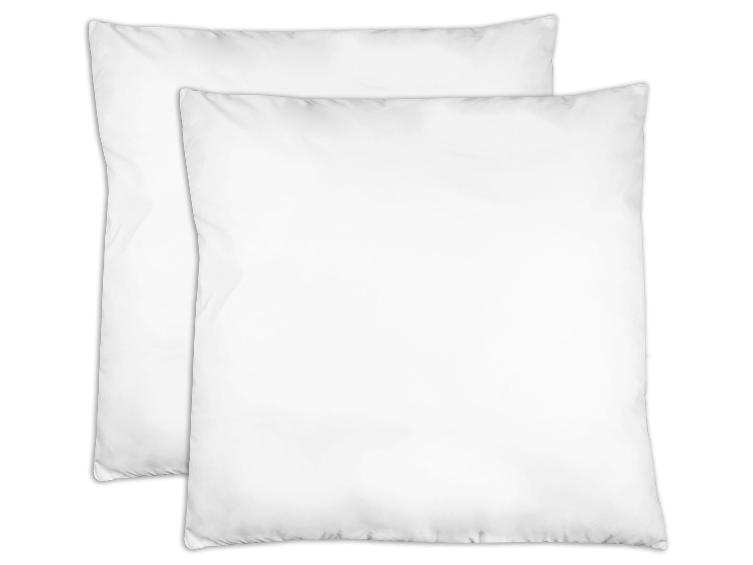 KISSEN, 2er-Set, 80x80 cm, 100% Polyester, Weiß - Weiß, Textil (80/80cm) - Zollner