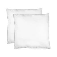 KISSEN, 2er-Set, 80x80 cm, 100% Polyester, Weiß - Weiß, Textil (80/80cm) - Zollner