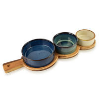 SERVIERSCHALEN Modern Kitchen Blau 35/12/4.5 cm Porzellan - Blau, Keramik (12/4.5/35cm) - Mondex