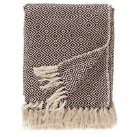 BAUMWOLLDECKE Jasmin Braun 125x150 cm - Braun, Textil (125/150cm) - benuta Nest