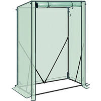 FOLIENGEWÄCHSHAUS, PE-reissfeste, 100x50x150/136 cm - Grün, Textil/Metall (100/150/50cm) - Woltu