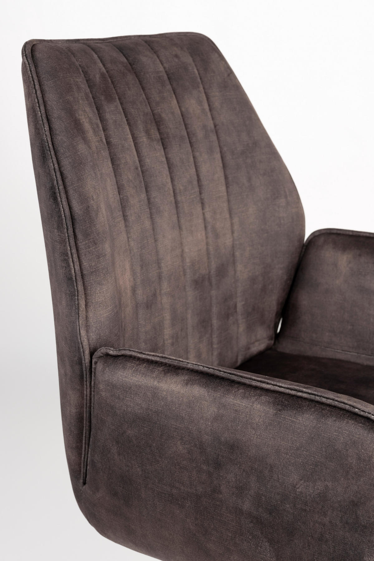 ESSZIMMERSTUHL Jamie - Braun - 61/56/90 cm - 2er-Set - Braun, Textil (56/90/61cm)