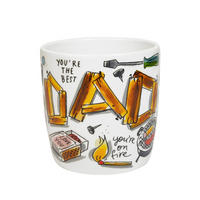 CAPPUCCINO-BECHER Vatertag Best Dad in Bunt - 500 ml - Multicolor, Keramik (0.5L) - Blond Amsterdam