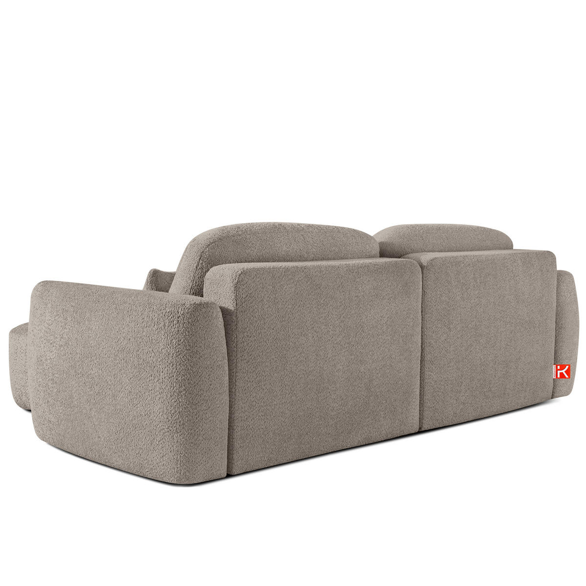 SITZGARNITUR ELOSA - Grau, Holz/Textil (245/85/165cm) - KONSIMO®