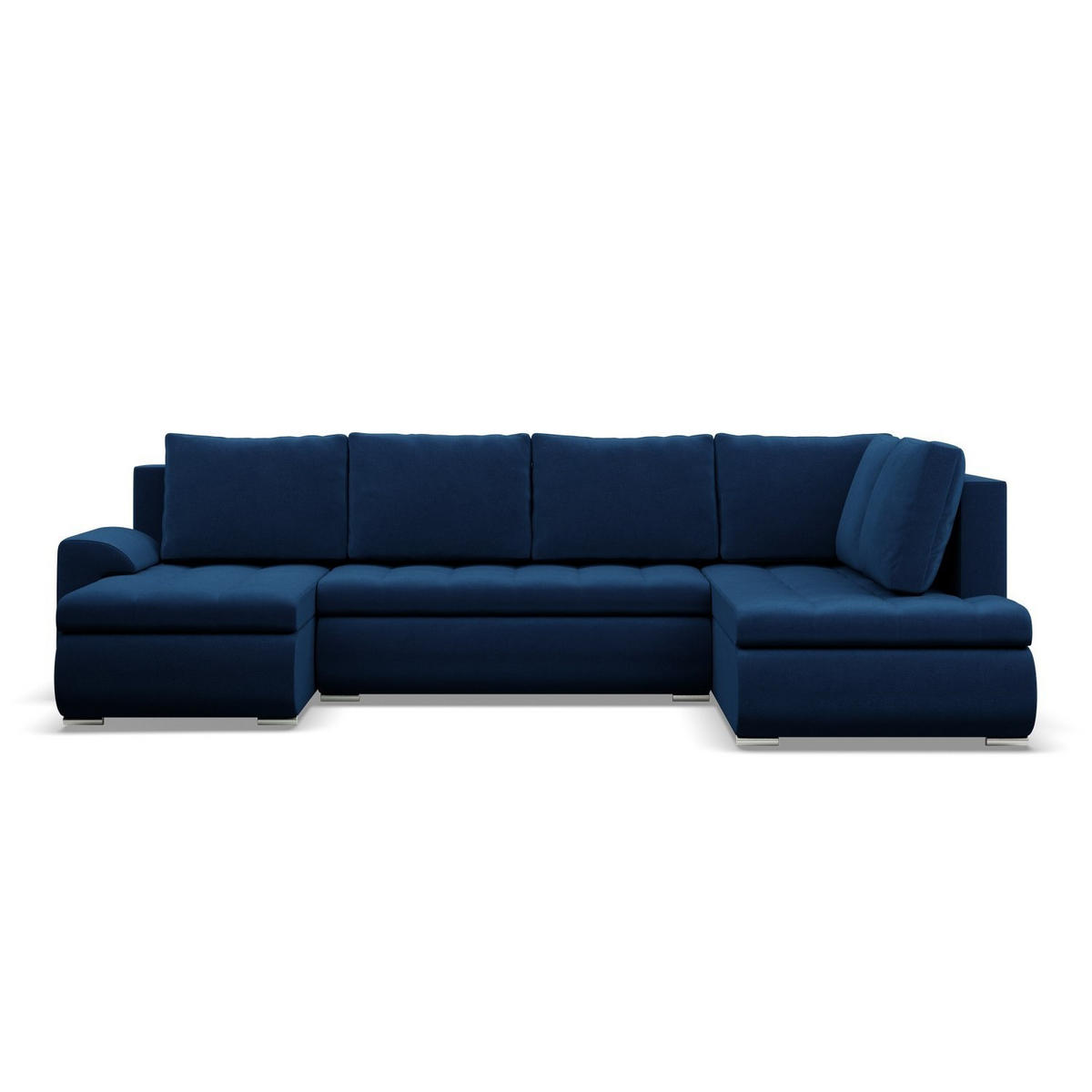 U-SOFA MIT SCHLAFFUNKTION FORESTA, Dunkelblau - Dunkelblau, Textil (300/89/200cm)