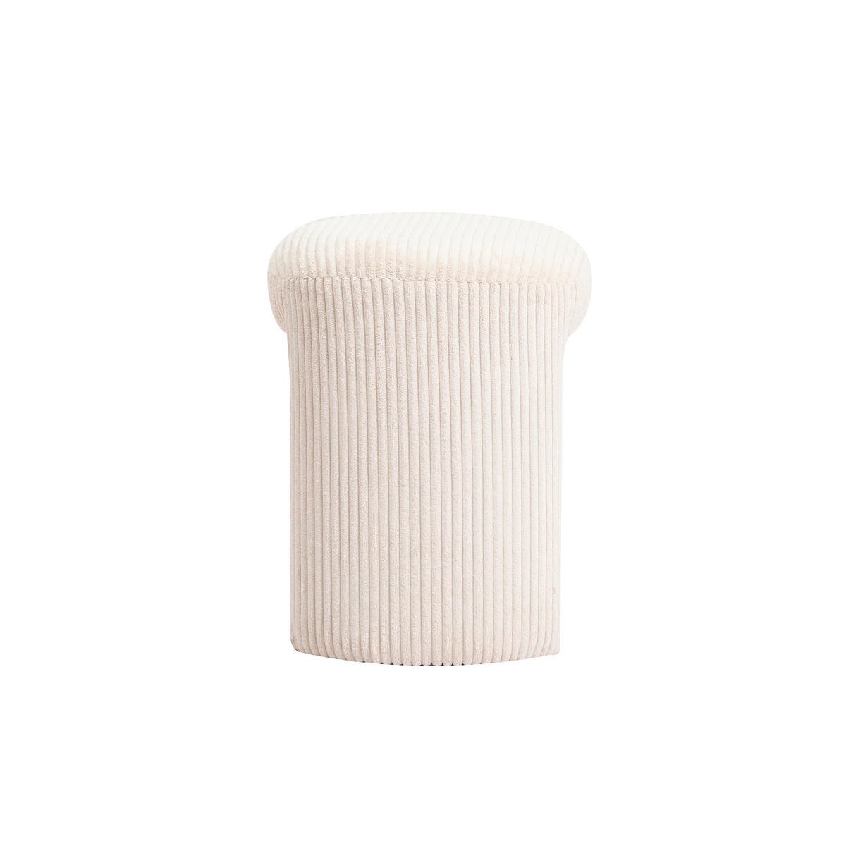 POUF kord Beige - Beige, Textil (40/45/35cm) - Nordlys