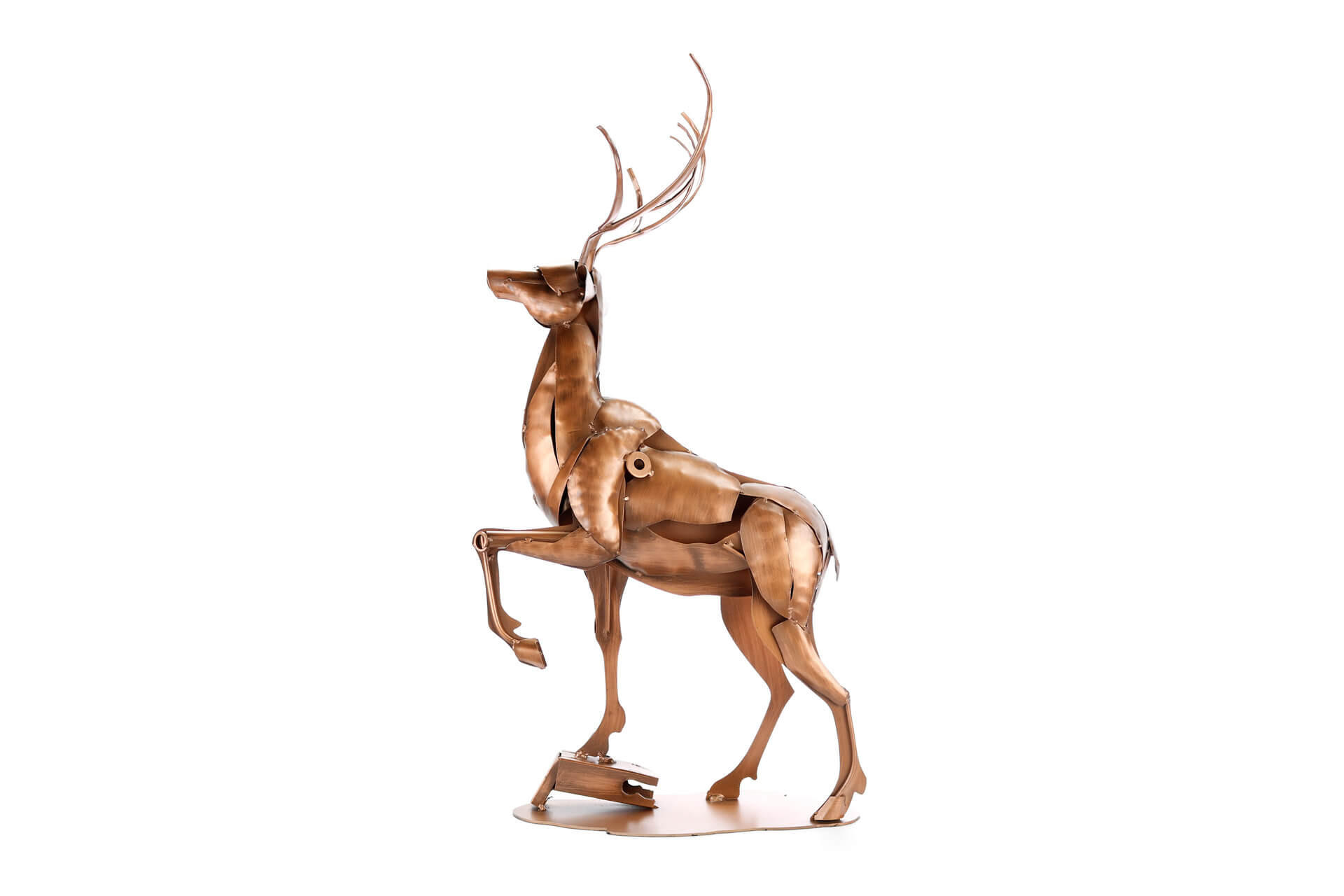 METALLSKULPTUR Kupfer 84/44 cm - Kupferfarben, Metall (4.5/44/25cm) - KUNSTLOFT