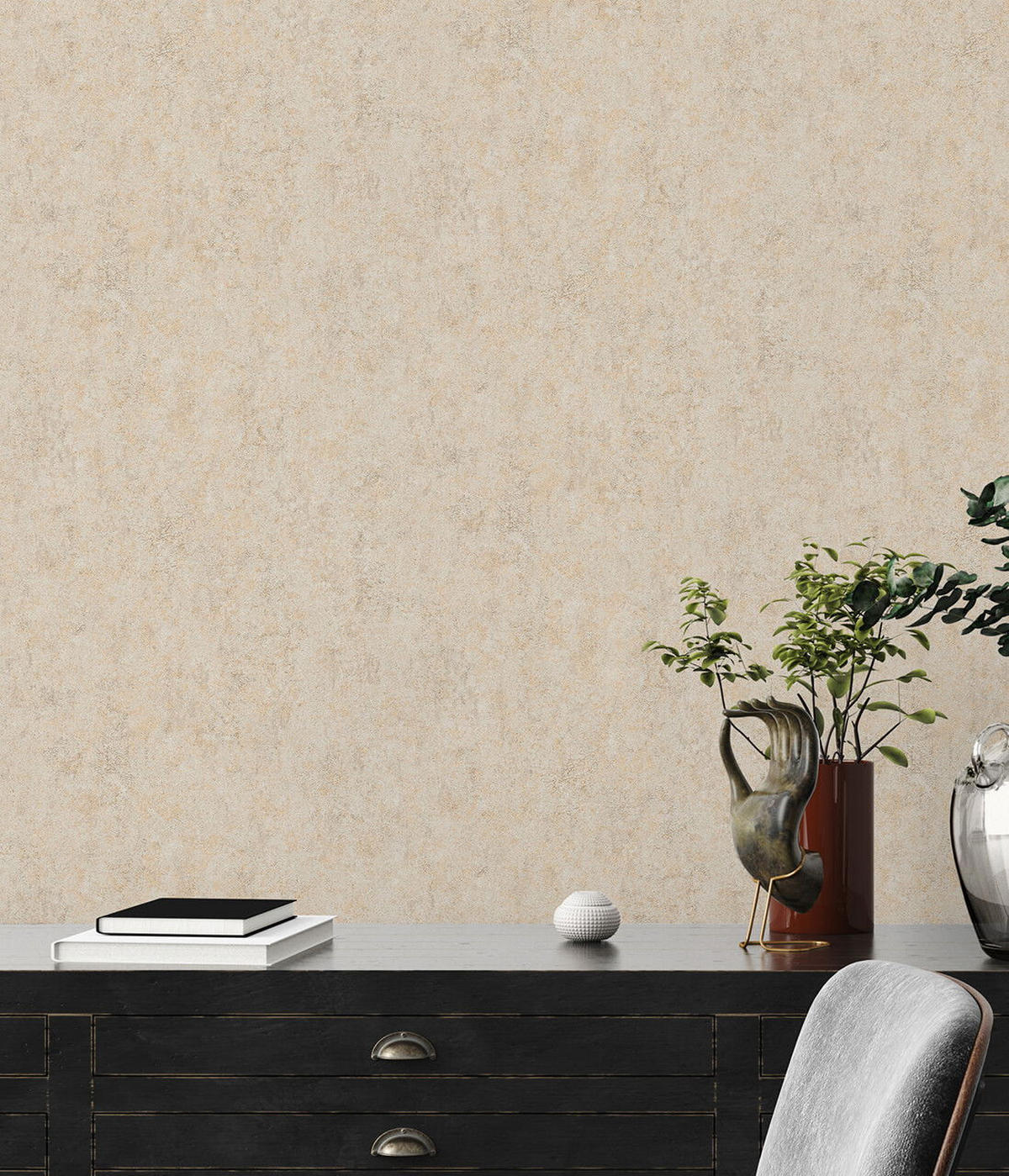 VLIESTAPETE Beige 53/1005 cm - Beige, Textil (53/1cm) - KUNSTLOFT