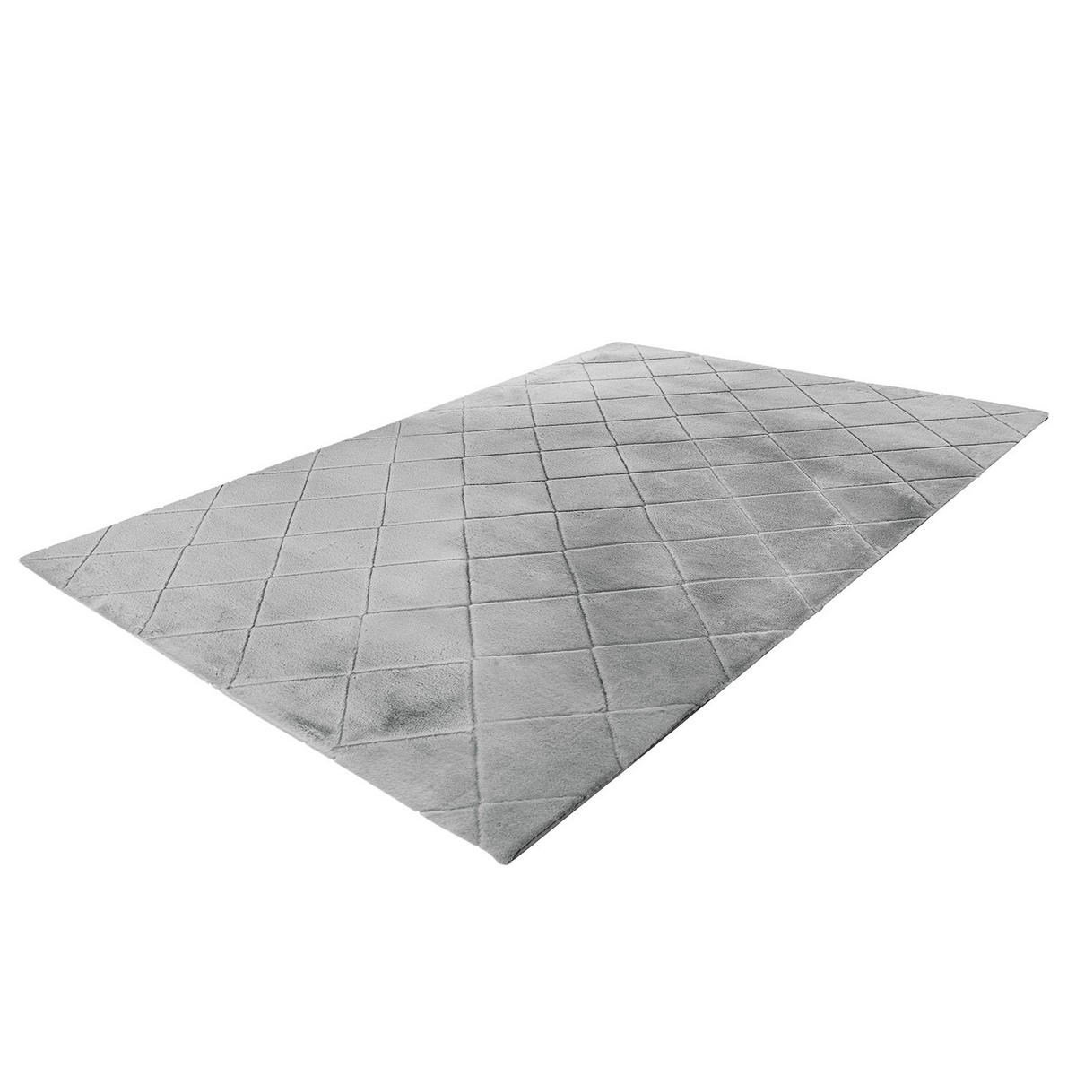 HOCHFLOR-TEPPICH Moment 600 Grau 160x230 cm - Grau, Textil (160/230cm) - carpet city