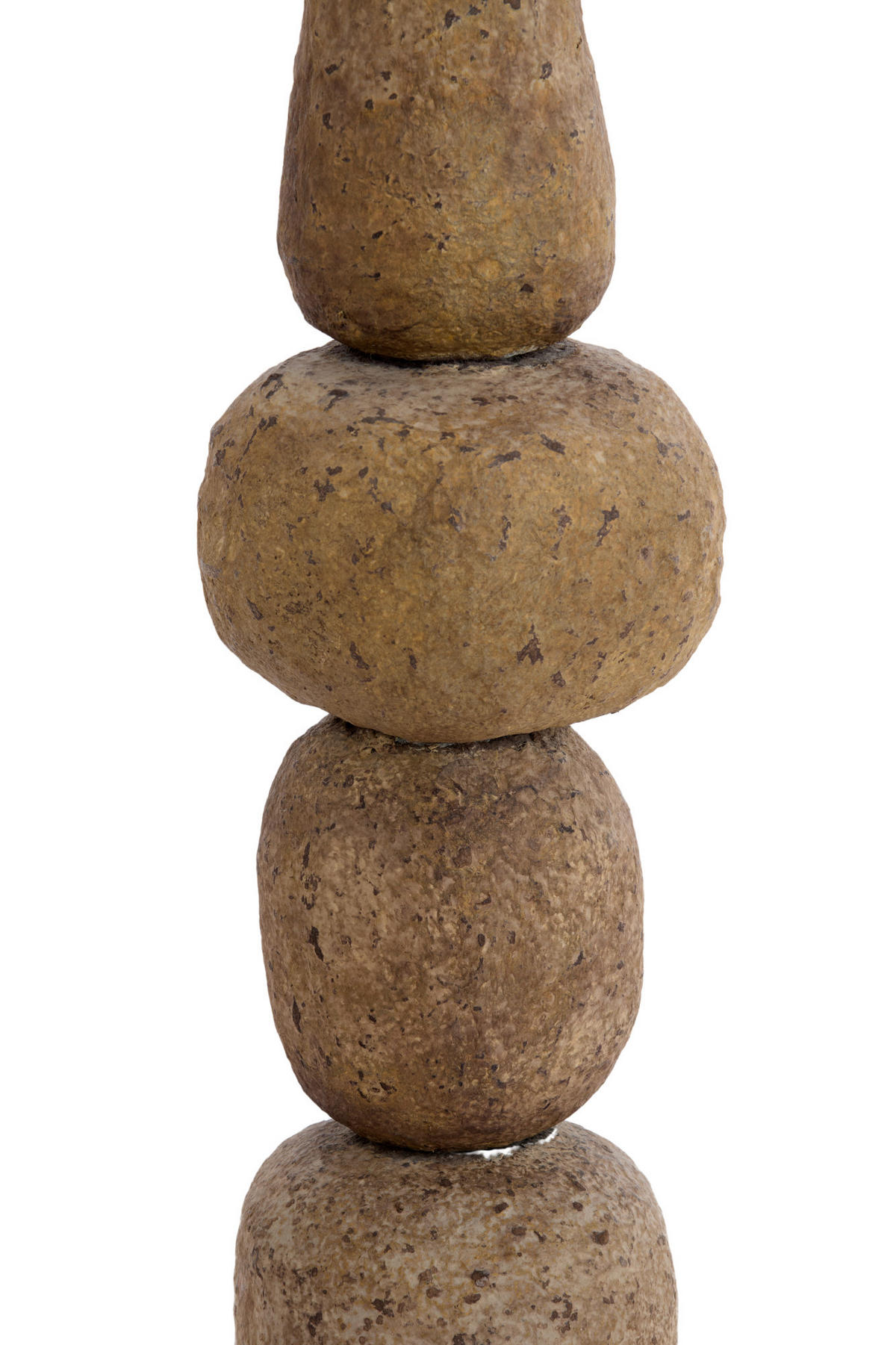 LAMPENFUSS Marree Braun Ø22/72 cm - Dunkelbraun, Papier (22/22/72cm) - Light & Living