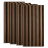 AKUSTIKPANEEL 60/120 cm 4 er-Set Braun - Braun, Holz (60/120/2cm) - Homestyle4u