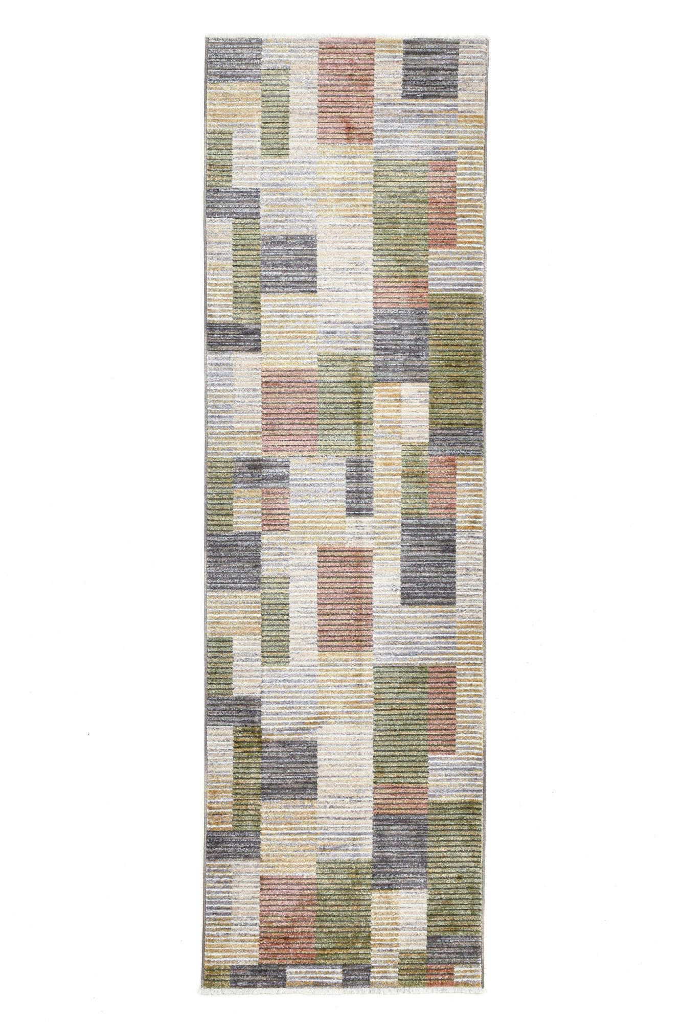 Gino Falcone Flachwebeteppich Mehrfarbig 80x280 cm