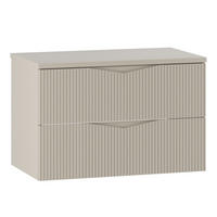 WASCHBECKENUNTERSCHRANK Calen 2 Schubladen Cashmere - 80 x 46 x 52 cm - Kaschmir, Holz (80/52/46cm) - Badplaats