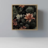 SIDEBOARD SECRET VERDURE, Eichefarben, 57,5x42x57,5 cm, Ohne Füße - Eichefarben/Multicolor, Holzwerkstoff (57.5/57.5/42cm) - SpaceRebels